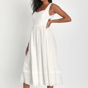 Lulus white eyelet embroidered